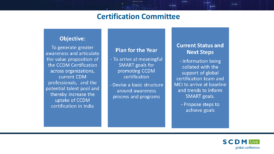 India SCDM 2022 Outcome_Working Groups_Certification Committee_Deepu Joseph India SCDM 2022 Outcome_Working Groups_Certification Committee_Deepu Joseph